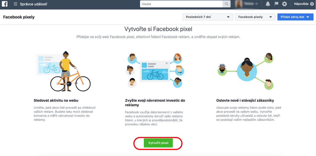 Návod na vytvoření FB pixelu 2
